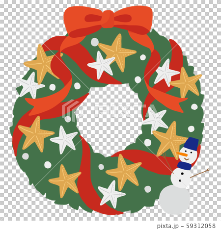 Christmas lease and snowman Christmas lease and snowman 59312058