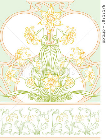Spring flowers seamless pattern, 59312176