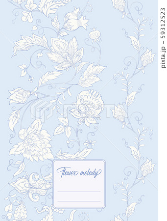 Stylized ornamental flowers in Jacobin  59312523