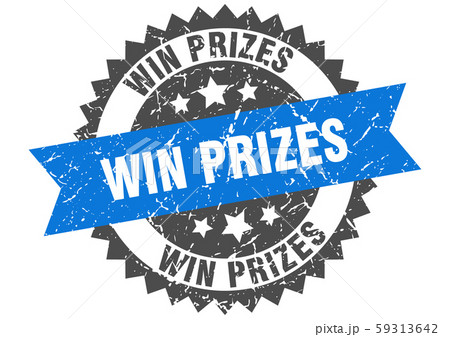 win prizes grunge stamp with blue band. win prizes win prizes grunge stamp with blue band. win prizes 59313642