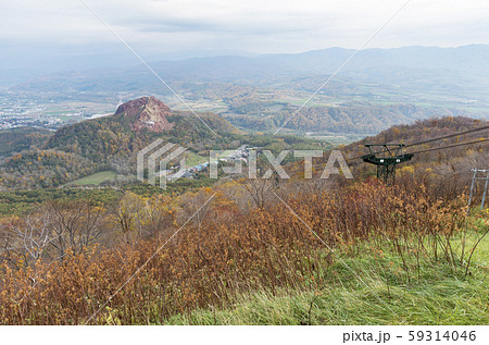 有珠山から昭和新山 59314046