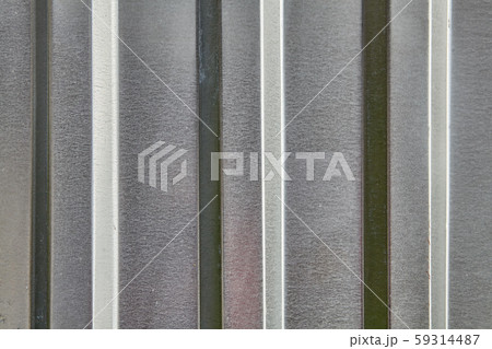 Background of galvanized corrugated metal texture. 59314487