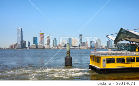Jersey City seen from downtown New York. Jersey City seen from downtown New York. 59314671
