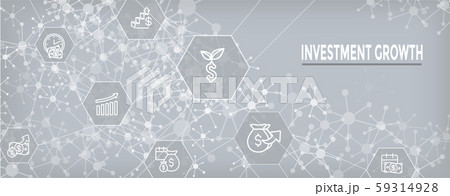 Banking, Investments and Growth Icon Set - Dollar 59314928