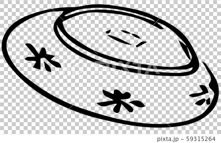 毛筆画_ひっくり返った皿 毛筆画_ひっくり返った皿 59315264