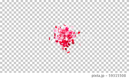 CGパーティクル　広がるスクエアの紙吹雪 59315508