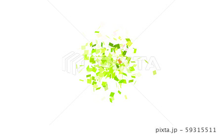 CGパーティクル　広がるスクエアの紙吹雪 59315511