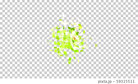 CGパーティクル　広がるスクエアの紙吹雪 59315511