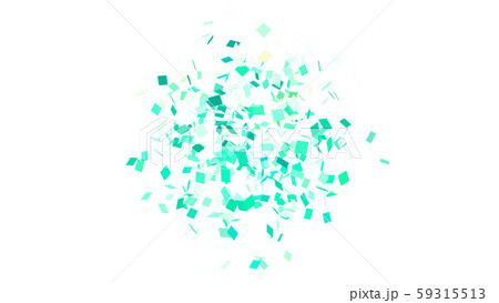 CGパーティクル　広がるスクエアの紙吹雪 59315513