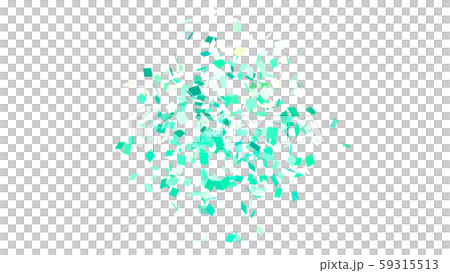 CGパーティクル　広がるスクエアの紙吹雪 59315513