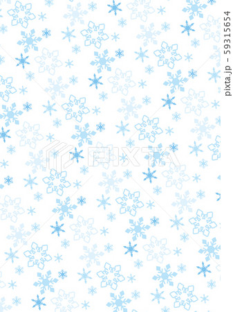可愛い雪の結晶の背景のイラスト素材