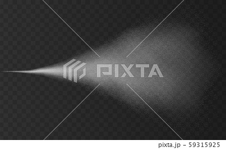 Realistic water spray effect isolated on transparent background. 59315925