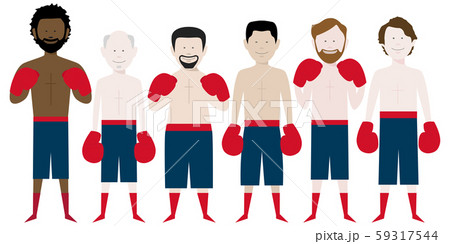 multicultural male boxers 59317544