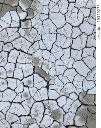 Cracked dried drought desert sand texture for background top view 59320276