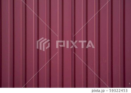 Red Corrugated metal sheet texture surface of the wall. Galvanize steel background. 59322453
