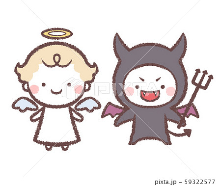 Angels And Demons Stock Illustration