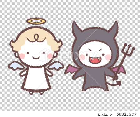 Angels And Demons Stock Illustration