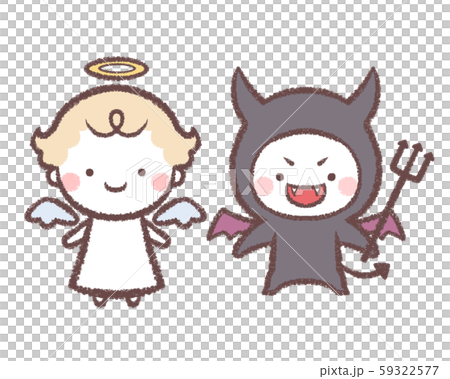 Angels And Demons Stock Illustration