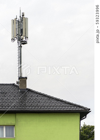 5G antennas on top of house. Antennas and 59323996