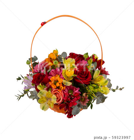 Little bouquet in the basket 59323997