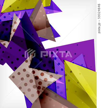 Modern origami card. Modern origami design element. Color geometric pattern. Abstract low-poly Modern origami card. Modern origami design element. Color geometric pattern. Abstract low-poly 59324646