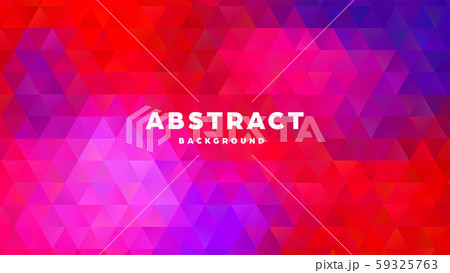 Triangle polygonal abstract background. Colorful gradient design. Low poly shape banner. Vector 59325763