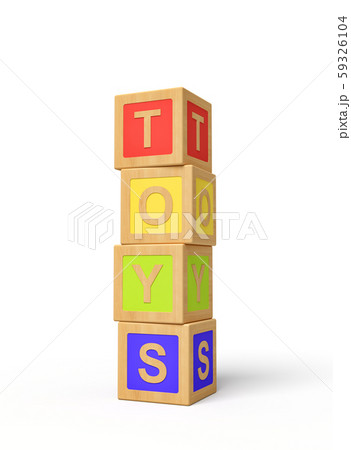 3d rendering of alphabet toy blocks. 59326104