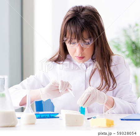 Two lab doctor testing food products Two lab doctor testing food products 59328054