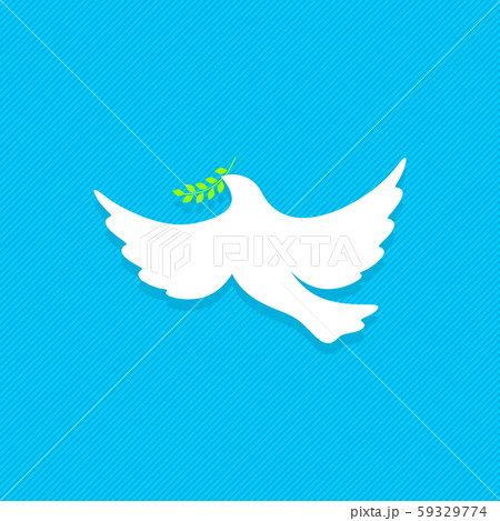Dove, a symbol of peace and purity. The biblical symbol of the Holy Spirit. 59329774
