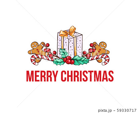Merry Christmas wishes vector greeting card template Merry Christmas wishes vector greeting card template 59330717