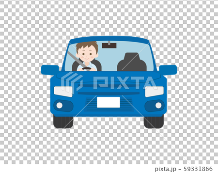 車を運転する男性のイラスト 59331866