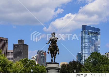 Statue of George Washington in Boston Public Garden, Boston, USA 59332582