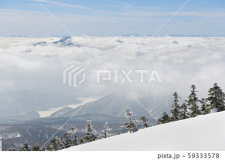 西大巓から見た磐梯山 59333578