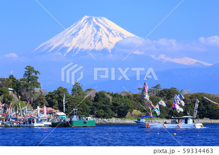 富士山 駿河湾 西伊豆 大瀬崎 富士山 駿河湾 西伊豆 大瀬崎 59334463