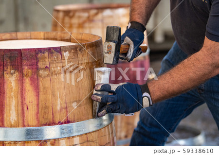 Manufacturing wine barrels, Bordeaux Vineyard Manufacturing wine barrels, Bordeaux Vineyard 59338610
