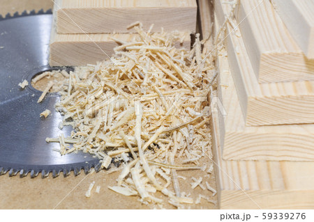 Wooden light boards. Space for text, saw blade. Wooden light boards. Space for text, saw blade. 59339276