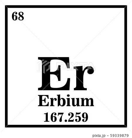 Erbium Periodic Table of the Elements Vector 59339879