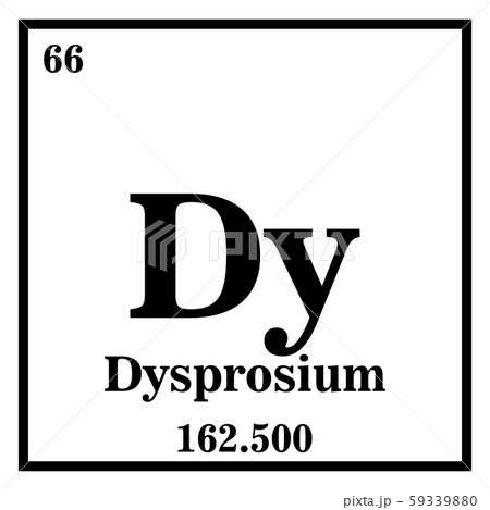 Dysprosium Periodic Table of the Elements Vector 59339880