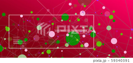Line points connections geometric abstract background. 59340391