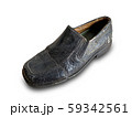 rustic old brown leather shoe isolated 59342561