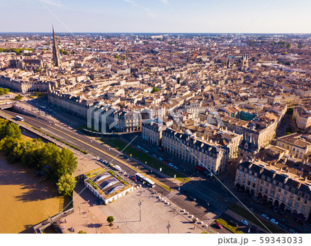 Day aerial cityscape of Bordeaux Day aerial cityscape of Bordeaux 59343033