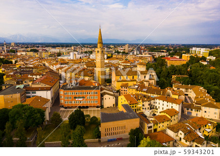 Picturesque top view of city Pordenone. Italy 59343201
