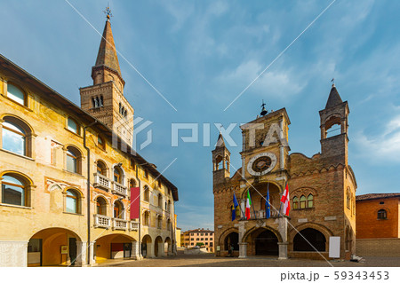 Pordenone Communal Palace and campanile, Italy Pordenone Communal Palace and campanile, Italy 59343453