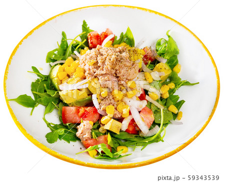 Salad with canned tuna Salad with canned tuna 59343539