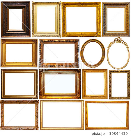 Picture frames isolated on white background 59344439