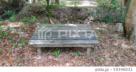 bench made of weathered wood in warm sunlight bench made of weathered wood in warm sunlight 59346031