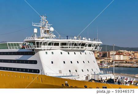 Captains cabin of a passenger ferry ship 59346575