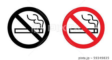 禁煙のサインセット 禁煙のサインセット 59349835