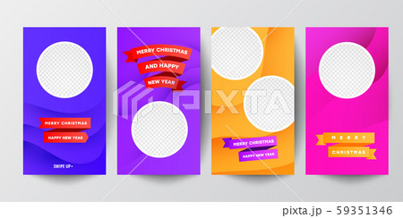 Modern minimal set of instagram social media 59351346