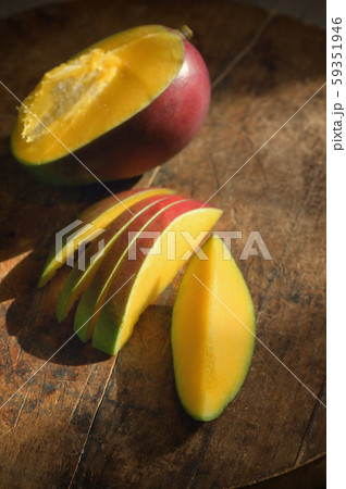 Fresh Mango Fruit On Table 59351946